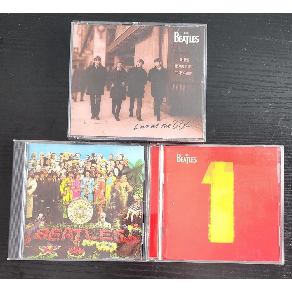 The Beatles Lot of 3 CDS Live at the BBC-Sgt Peppers Lonely Hearts Club Band-One